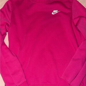 Nike Women's Vibrant Pink Crew Neck Sweater